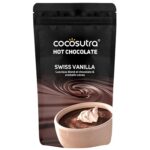 COCOSUTRA Swiss Vanilla Hot Chocolate Mix | Enjoy hot or cold | 100 g | 100% Natural & Vegan Drinking Chocolate | Serves 4 Cups