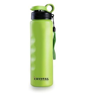 Crystal Stainless Steel Hot N Cold Water Bottle 500 Ml, Multicolor