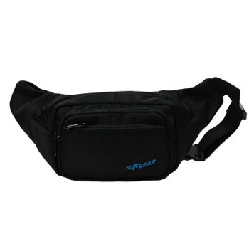 F Gear Miles Guc Black Sports Waist Bag (3681)