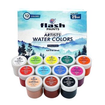 Flash Artist Watercolour Set | 12 Colors