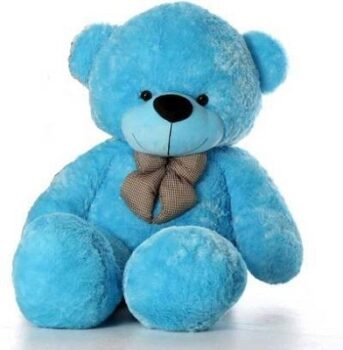Fluffies Skin Friendly Lovable & Huggable 3 Feet Blue Super Soft Teddy Bear
