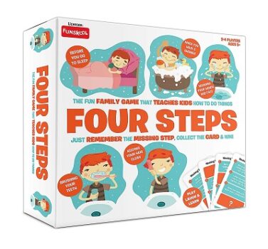 Funskool Four Steps-A Simple Game for Daily Routine|Multicolor