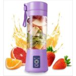 GaxQuly Electric Juicer 6 Blade Rechargable Portable USB Bottle Blender Shaker Juicer A 2000 Juicer Mixer Grinder (Multi Color)