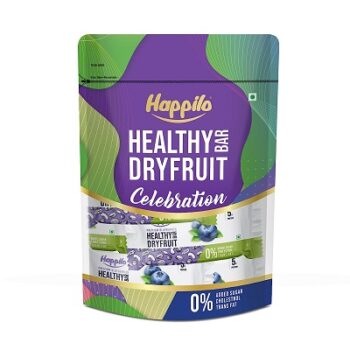 Happilo Celebrations Premium Blueberries Healthy Dry Fruit Energy Bar