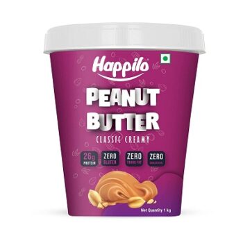 Happilo Classic Peanut Butter Creamy 1kg, Protein Rich,