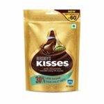 HERSHEY'S Kisses Milk Chocolate 30% Less Sugar 36g, Pack of 8