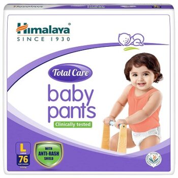 Himalaya Total Care Baby Pants Diapers, Large (9-14 kg), 76 Count