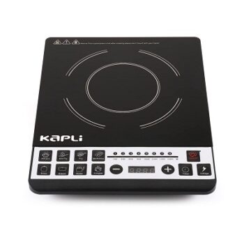 Kapli Induction Cooktop with Push Button 1400W Black