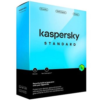 Kaspersky Standard Latest Version - 5 PC, 1 Year (No CD, Voucher Only)