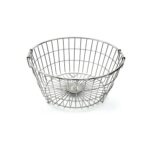 Kcl Coconut Stainless Steel Round Utensil Draining Basket