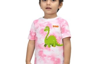 Nusyl Infants Dino Printed Tie & Dye Tshirt -NUITDTSH0134