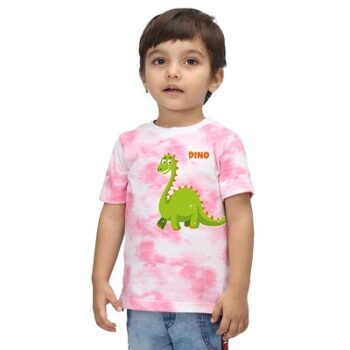 Nusyl Infants Dino Printed Tie & Dye Tshirt -NUITDTSH0134