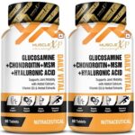 MuscleXP Glucosamine + Chondroitin + MSM + Hyaluronic Acid Daily Vital, For Joint Mobility With Added Calcium, Vitamin D3 & Herbal Extracts, 60 Tablets...