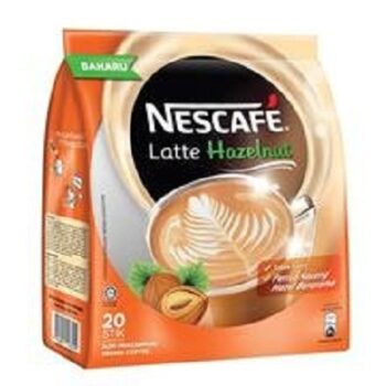 Nestle Nescafe Latte Hazelnut Premix Coffee, 20 X 24g, 480g