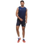 NIVIA Skylite Track & Field Jersey Set for Men (Navy/Royal Blue, S)