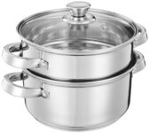 Amazon Brand - Solimo Stainless Steel Induction Bottom Steamer