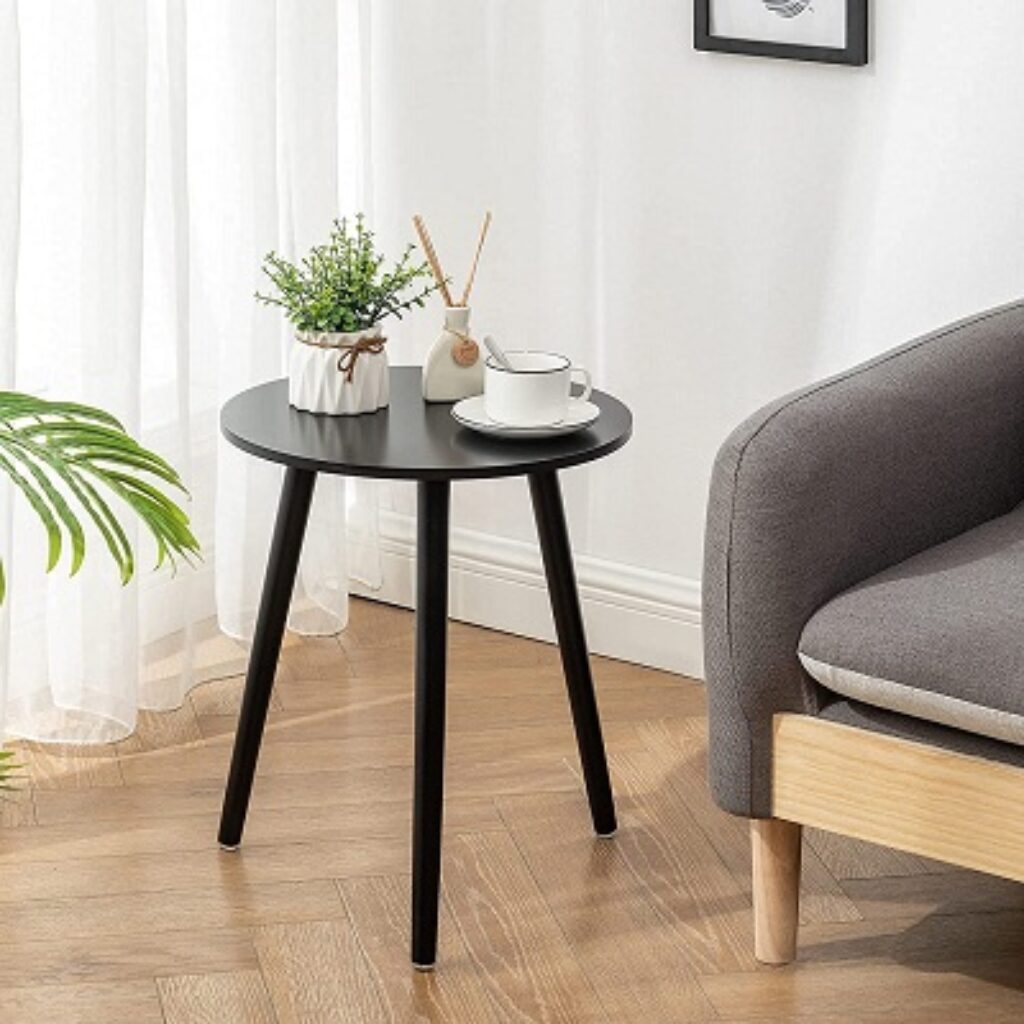 Online Decor Shoppee™ Wooden Round Table Three Legs