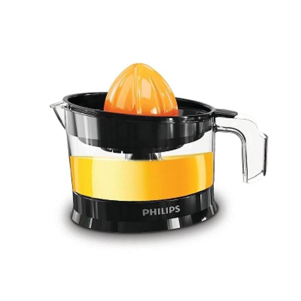 Philips Citrus Press Juicer HR2777/00, 0.5 Litre, 2 Sized Cones for different size fruit