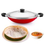 PANCA Non-Stick Aluminium Appachatti with Stainless Steel lid,