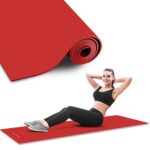 PowerMax Fitness 6mm thick Premium Exercise Red Colour Yoga Mat