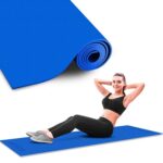 PowerMax Fitness YE6-1.1-BL 6mm Thick Premium Exercise Yoga Mat