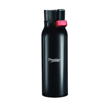 Prestige SS Water Bottle PSWBC-09 350 ML (Stainless Steel, Black)