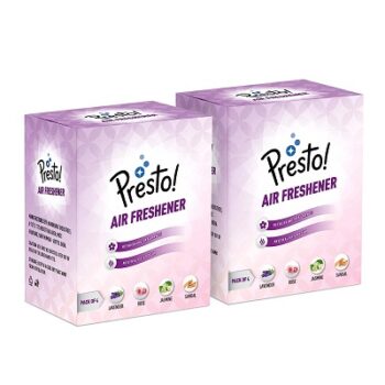 Amazon Brand - Presto! Bathroom Air Freshener Blocks for Long-lasting Fragrance, Assorted Fragrances