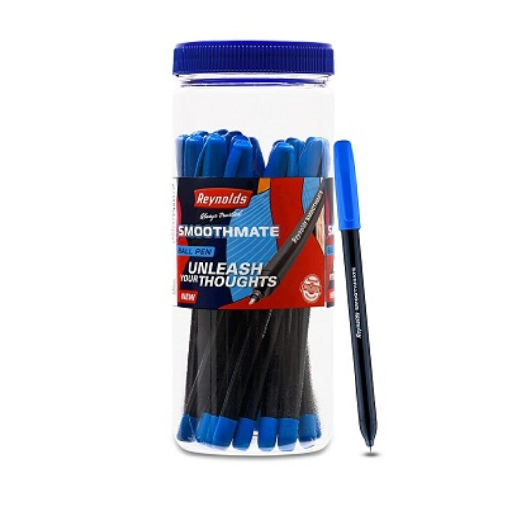 Reynolds SMOOTHMATE 20 CT JAR, BLUE I Lightweight Ball Pen