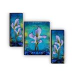 SAF Set of 3 Preety Flower Paintings for living room