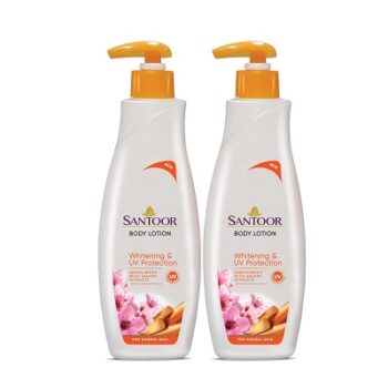 Santoor Perfumed Body Lotion for Whitening & UV Protection