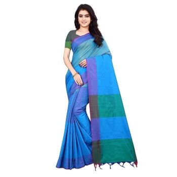 Nirmla Fashion Soft Cotton & Silk Saree For Women
