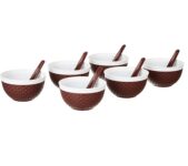 Amazon Brand - Solimo Soup Set with Box, 12 Pieces Bowl