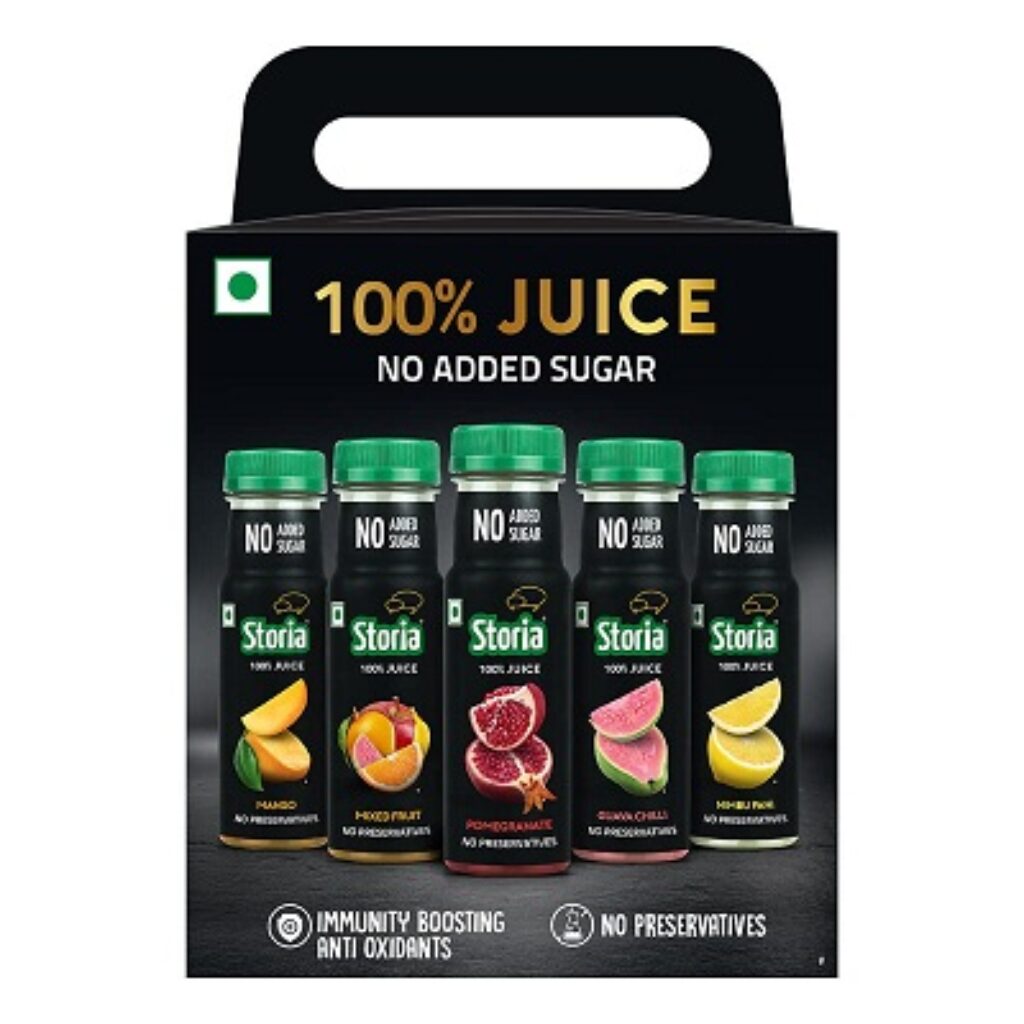 Storia Assorted Pack of 100% Fruit Juice- No Added Sugar