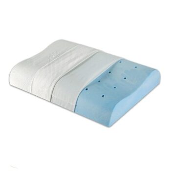 The White Willow Orthopedic Cervical Cooling Gel Memory Foam Pillow For Neck