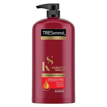 TRESemme Keratin Smooth Shampoo 1 L, With Keratin & Argan Oil for Straighter