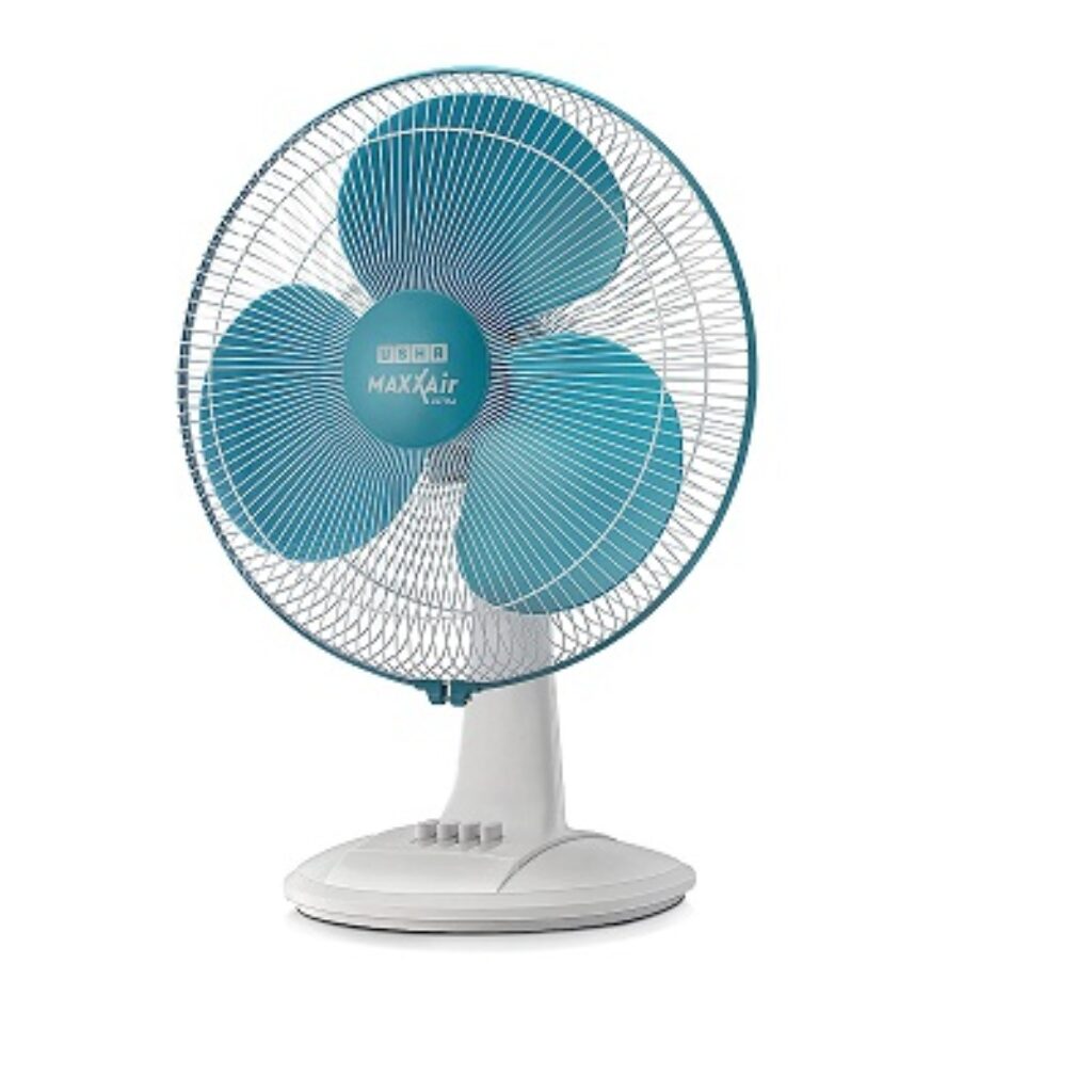 USHA Maxx Air Ultra 400MM Table Fan (Light Blue)