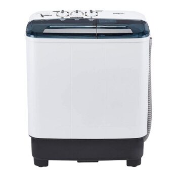 AmazonBasics 7 kg Semi Automatic Top Load Washing Machine (with Heavy wash function, White)