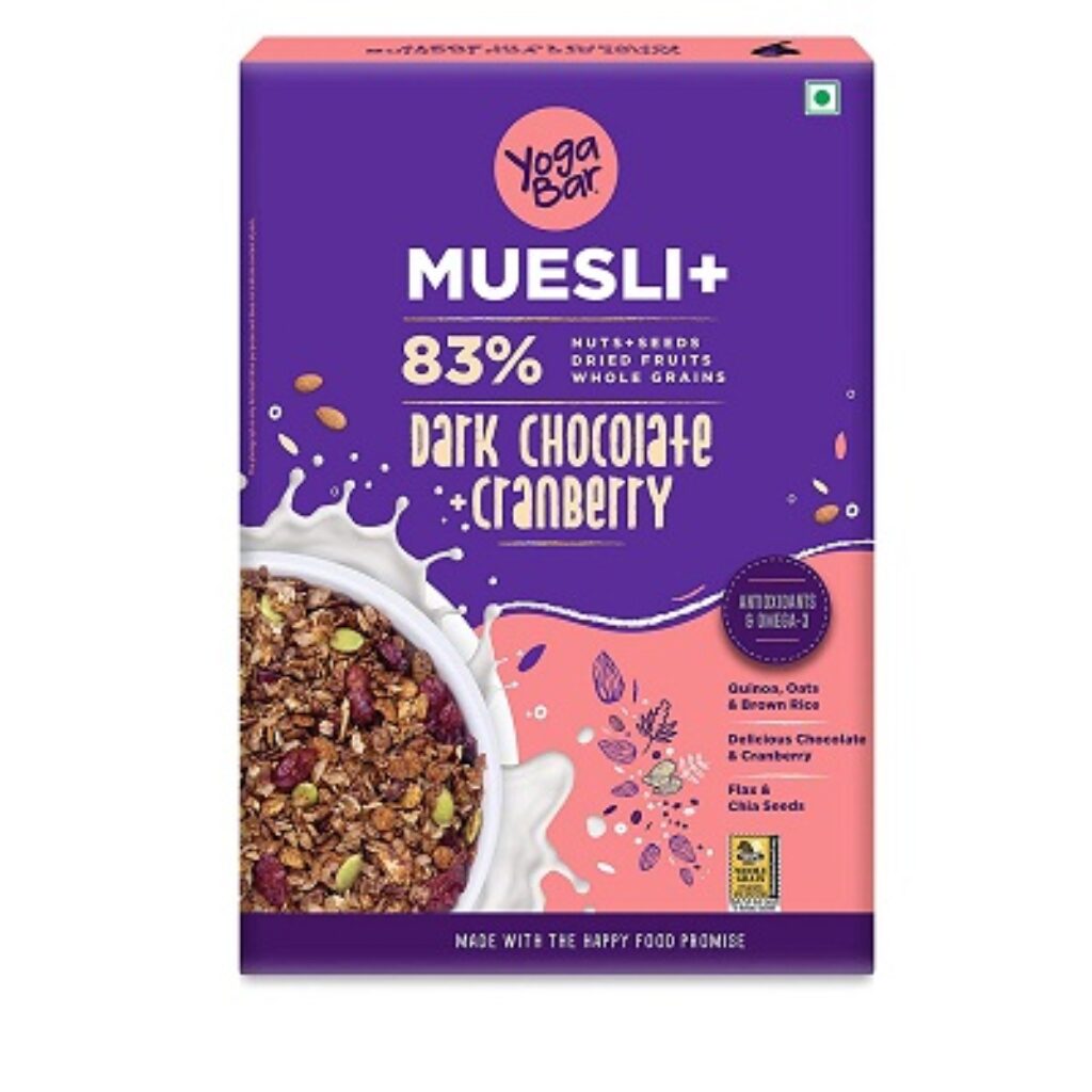 Yogabar Dark Chocolate & Cranberry Muesli