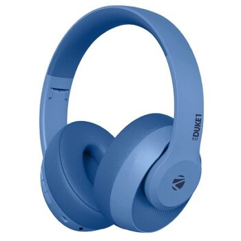 ZEBRONICS Zeb-Duke1 Bluetooth Wireless Over Ear Headphones with Mic (Blue)