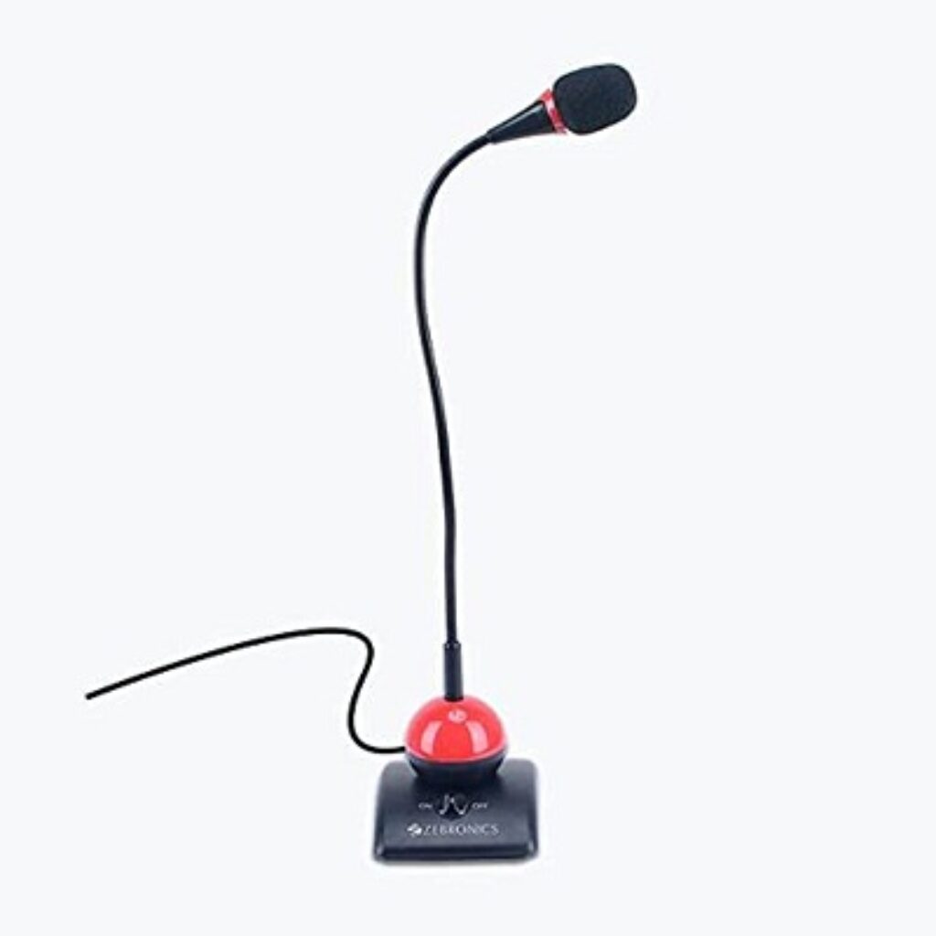 ZEBRONICS ZebSM500 pro360-degree Adjustable mic with a Flexible Neck