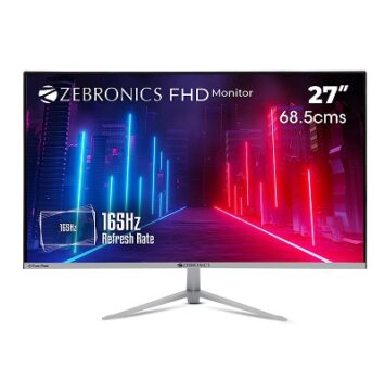 (Renewed) Zebronics ZEB-A27FHD Slim Gaming LED Monitor with 68.5cm (27”) Wide Screen