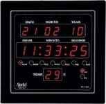 Ajanta Quartz Quartz Digital Red Led Sqare Wall Clock