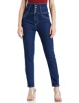 AKA CHIC Women's High Rise Slim Fit Jeans