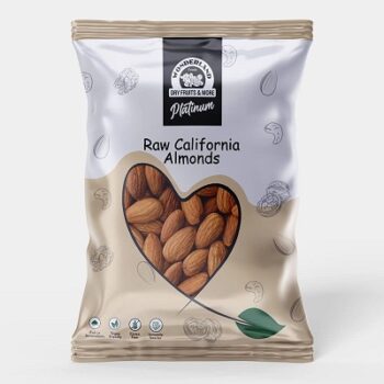 Wonderland Foods - Platinum California Almond (Badam) 500g Pouch