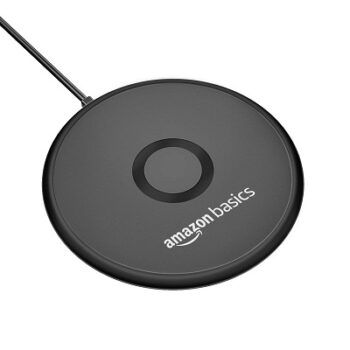 AmazonBasics 15W Qi-Certified Fast Wireless Charging Circular Pad