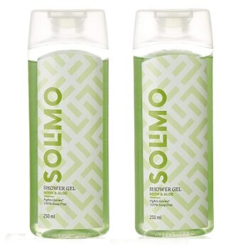 Amazon Brand - Solimo Antibacterial Shower Gel, 250 ml (Pack of 2)