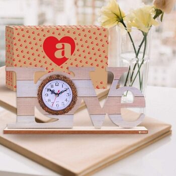 ARCHIES Love Clock | Analog Table Clocks, Desk Top, Wall Hanging Facility