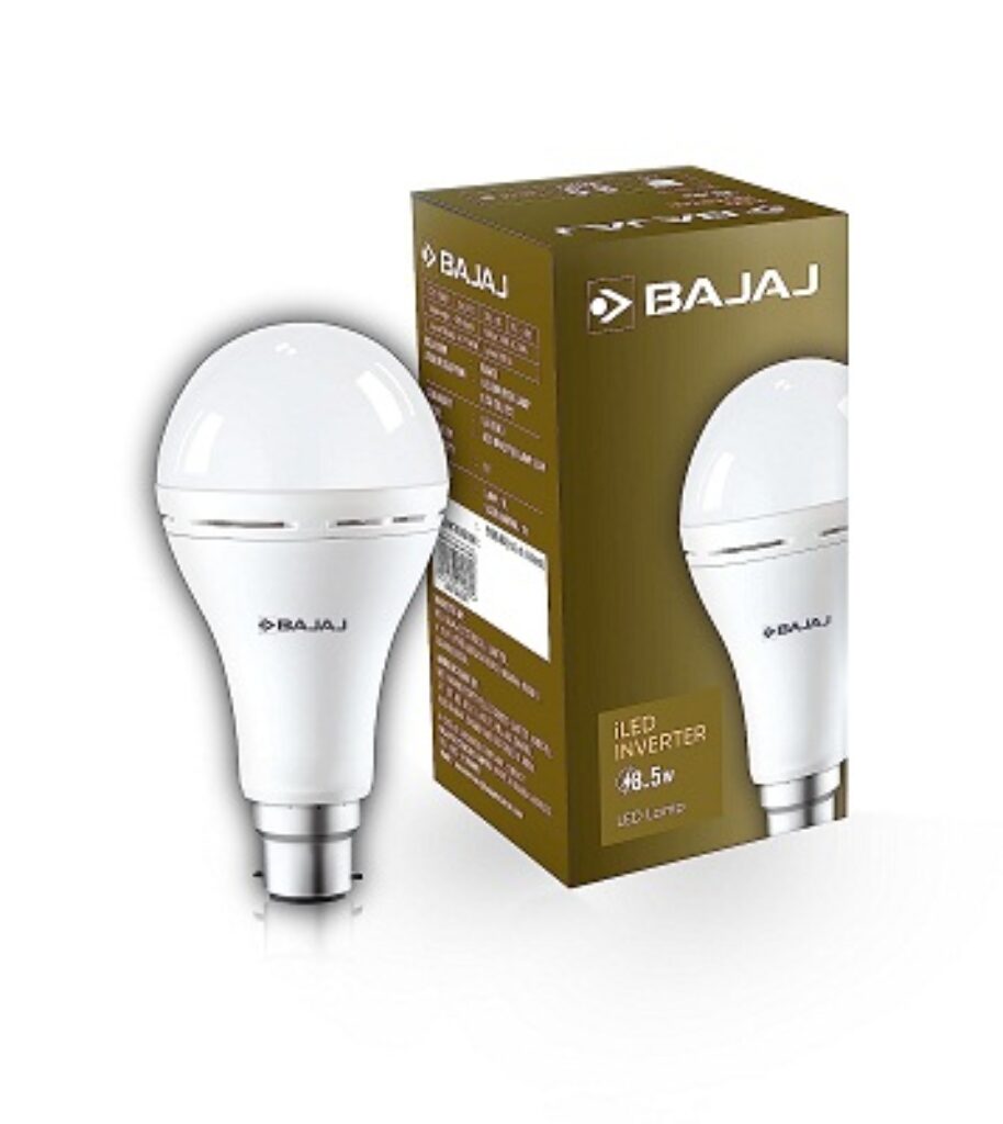 Bajaj LEDZ 8.5W Rechargeable Emergency Inverter LED Bulb, Cool Day Light