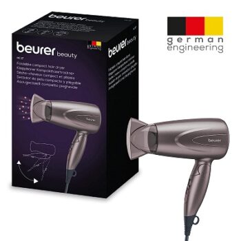 Beurer Professional Foldable, Travel Friendly, Compact 1300 Watts Hair Dryer