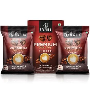 Bevzilla 100 Grams (50 Gm X 2 Bags) Classic Strong Coffee Powder | Make 50 Cups| Strong Coffee| Classic Coffee| Espresso, Latte & Cappucino| Hot &...